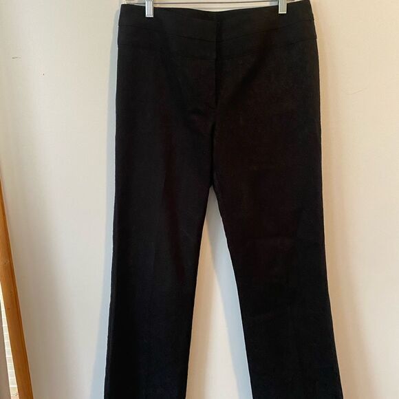 Elie Tahari Black Jacquard trousers, size 8 - Picture 1 of 5